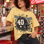 Custom Mascot T-Shirt | Personalized Team Tee | Personalized Number Tee | Comfort Colors®
