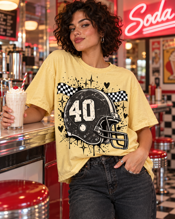 KJNVER (105) Custom Mascot T-Shirt | Personalized Team Tee | Personalized Number Tee | Comfort Colors®