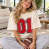 KJNVER (141) Custom Mascot T-Shirt | Personalized Team Tee | Personalized Number Tee | Comfort Colors®