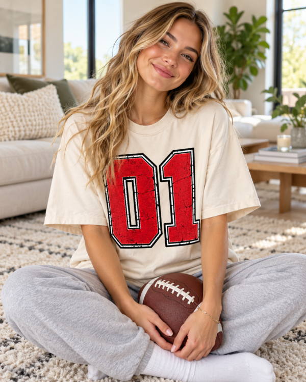KJNVER (141) Custom Mascot T-Shirt | Personalized Team Tee | Personalized Number Tee | Comfort Colors®