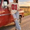 KJNVER (142) Custom Mascot T-Shirt | Personalized Team Tee | Personalized Number Tee | Comfort Colors®