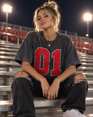 Custom Mascot T-Shirt | Personalized Team Tee | Personalized Number Tee | Comfort Colors®