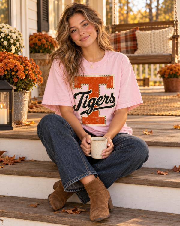 Custom Mascot T-Shirt | Personalized Team Tee | Personalized Number Tee | Comfort Colors®