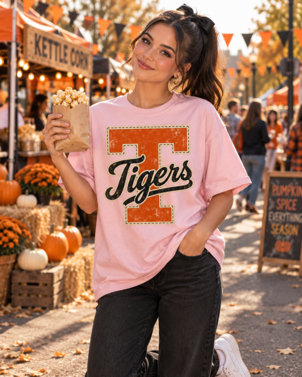 Custom Mascot T-Shirt | Personalized Team Tee | Personalized Number Tee | Comfort Colors®