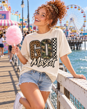Custom Mascot T-Shirt | Personalized Team Tee | Personalized Number Tee | Comfort Colors®