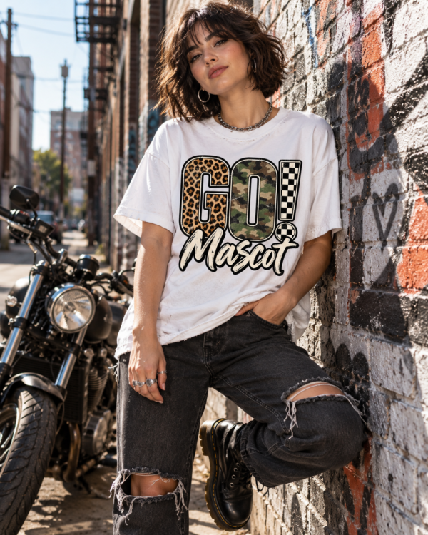 Custom Mascot T-Shirt | Personalized Team Tee | Personalized Number Tee | Comfort Colors®