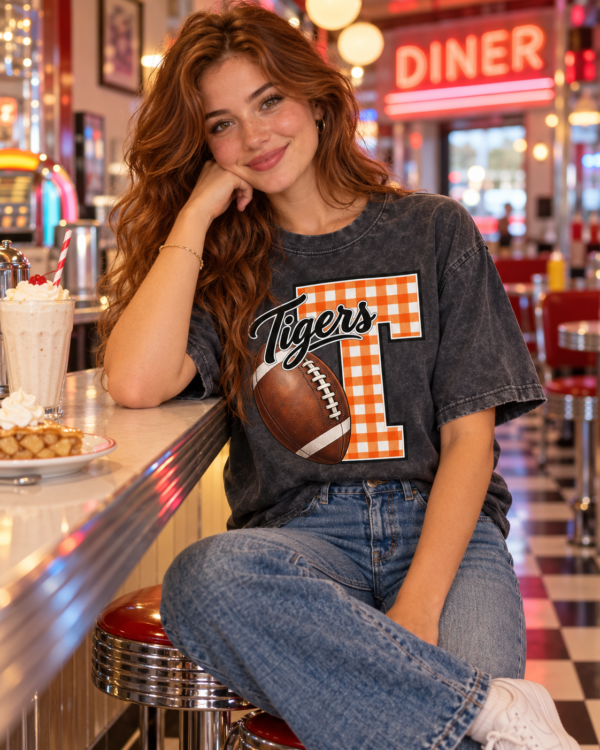 KJNVER (21) Custom Mascot T-Shirt | Personalized Team Tee | Personalized Number Tee | Comfort Colors®