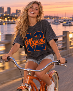 KJNVER (24) Custom Mascot T-Shirt | Personalized Team Tee | Personalized Number Tee | Comfort Colors®